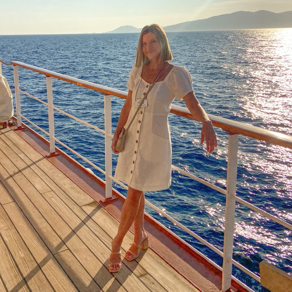 Madewell White Linen Button-Front Dress